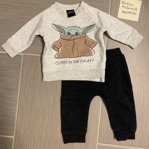 Baby Yoda Grogu baby set 0-3 months